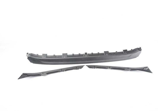 Labio inferior paragolpes delantero OEM 51118077058 para BMW Serie 8 G14, G15, G16 (modelos M850i xDrive). Original BMW.