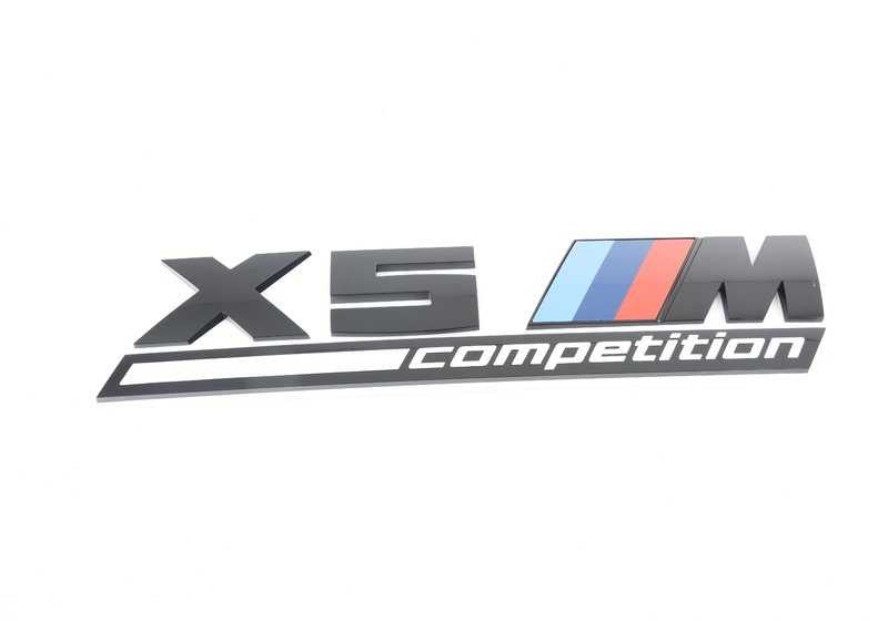 Emblem x5 m competition OEM 51148096408 for BMW X5 F95 (x5 m, x5 m competition) 2019-2026. Original BMW.