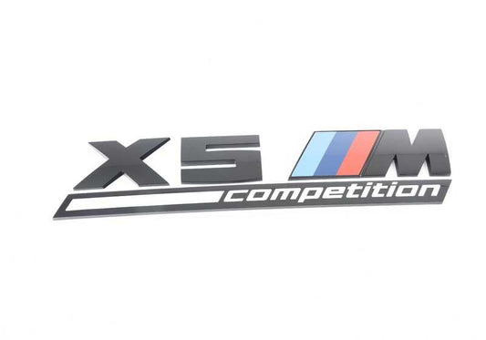 Emblem x5 m competition OEM 51148096408 for BMW X5 F95 (x5 m, x5 m competition) 2019-2026. Original BMW.