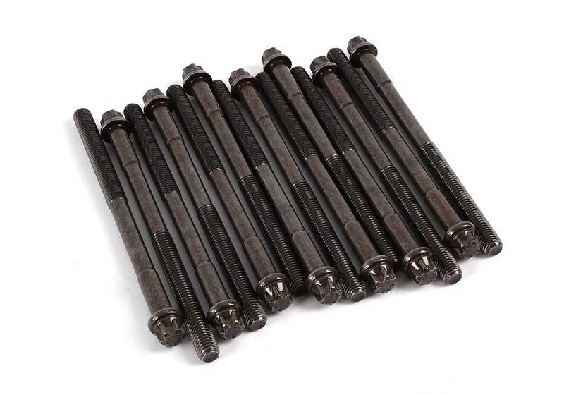 Ensemble de vis à culasse pour la série BMW 3 E21, E30 Series 5 E12, E28, E34 (OEM 11121726478). BMW d'origine
