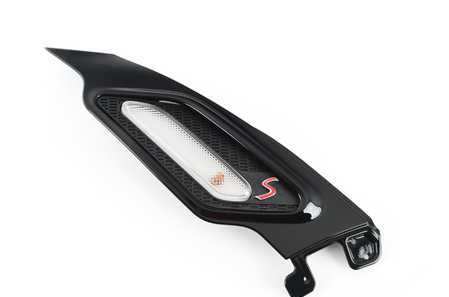 Moldura intermitente lateral derecha BLACK OEM 51139812908 para MINI Countryman R60, Paceman R61. Original MINI.