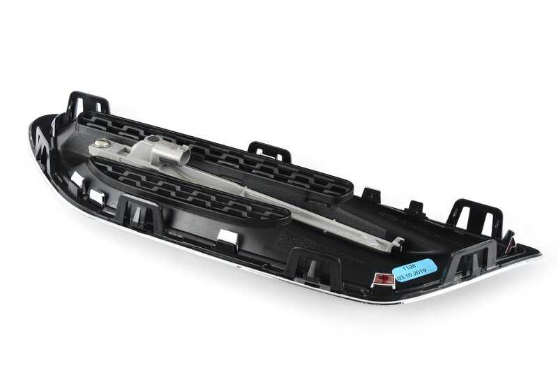 Rejilla decorativa lateral delantera derecha OEM 51134805798 para BMW Serie 5 F10. Original BMW.