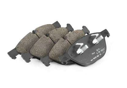 Juego de pastillas de freno con sensor OEM 34112413048 para BMW E70 y E71. Recambio original BMW.