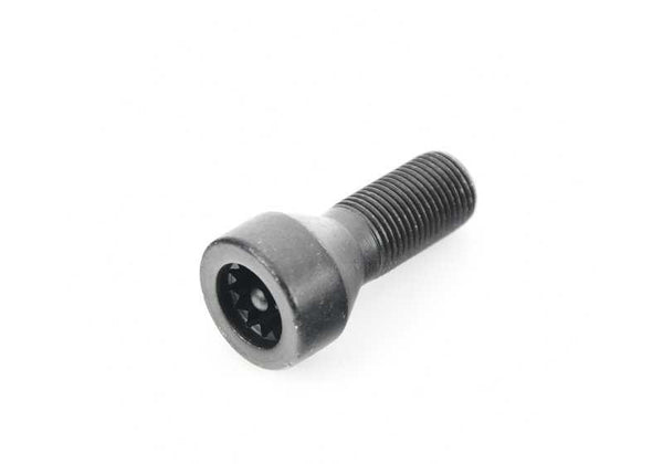Tornillo de rueda con código OEM 36136776079 para BMW F20, F21, F22, F23, F30, F31, F34, F35, F32, F33, F36, F07, F10, F11, F18, F06, F12, F13, F01, F02, F04, F25, F26, E70, F15, E71, E72, F16 y MINI R50, R52, R53, R56. Original BMW y MINI.