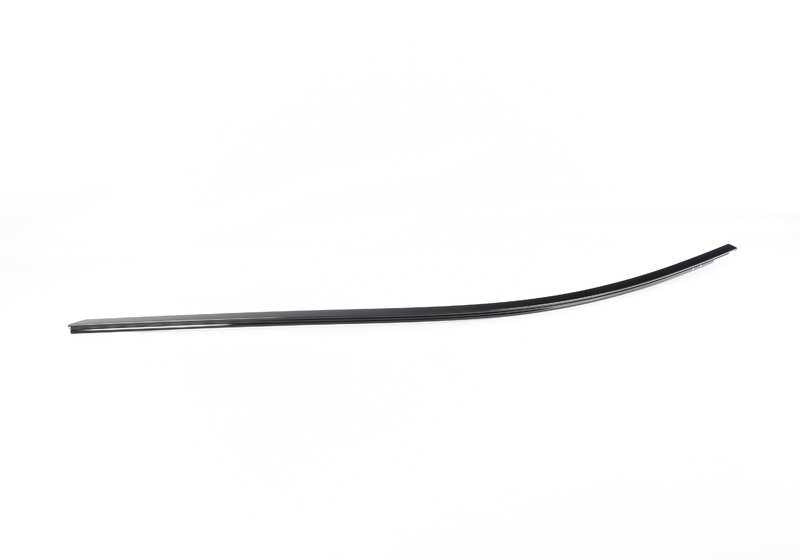 Verzierungsmittelfenstertür OEM 51337390114 für BMW F90, F90N, G30, G30N, G31, G31N, G38, G38N. Schwarzer Helligkeit. Original BMW.