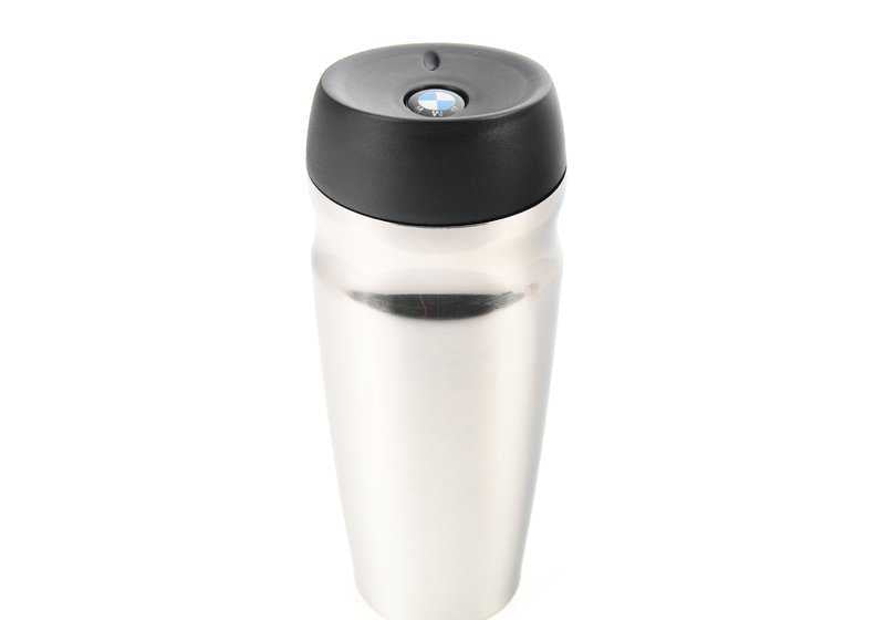 BMW Thermos / Bottle Silver / Black. Original BMW