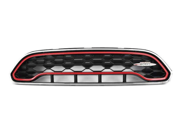 Rejilla decorativa capó delantero JCW RED OEM 51137470512 para MINI Countryman F60 (2017-2020). Original MINI.