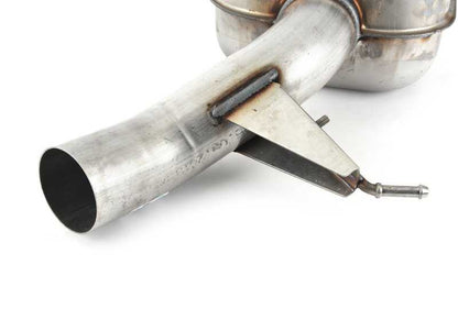 Silenciador trasero izquierdo OEM 18307849760 para BMW 6 F06, F12, F13, F06 LCI, F12 LCI, F13 LCI con motor S63T. Original BMW.