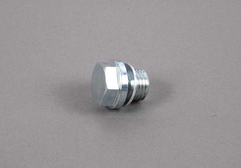 Tornillo de drenaje con junta OEM 11121740003 para BMW E36 320i (todos los modelos y versiones). Original BMW.