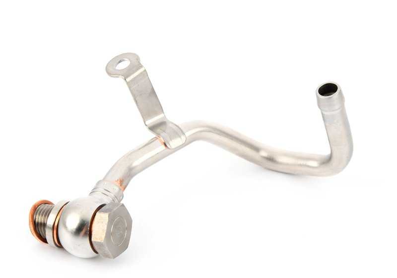 OEM -Kühlrohr 11538053158 für BMW F10, F06, F12, F13. Es leitet die Zylinderflüssigkeit 1 bis 4. Mit Turboladerkühlsystem kompatibel. Original BMW.