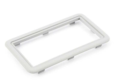 Marco soporte manos libres OEM 51448174704 para BMW E46, E39 y E38. Color gris claro. Original BMW.