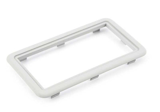 Marco soporte manos libres OEM 51448174704 para BMW E46, E39 y E38. Color gris claro. Original BMW.