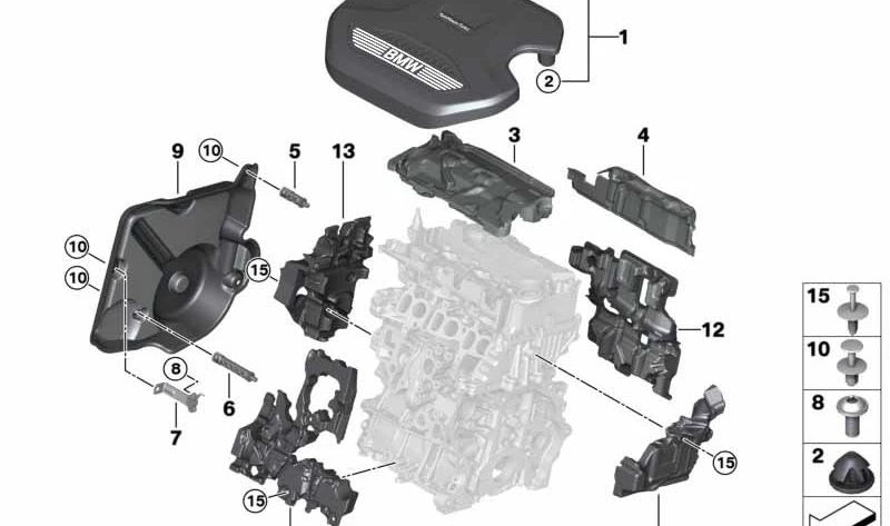 Soporte OEM 11148580378 para MINI F56, F55, Clubman F54, Countryman F60, BMW 1' F40, 2' F44... y más. Original MINI.