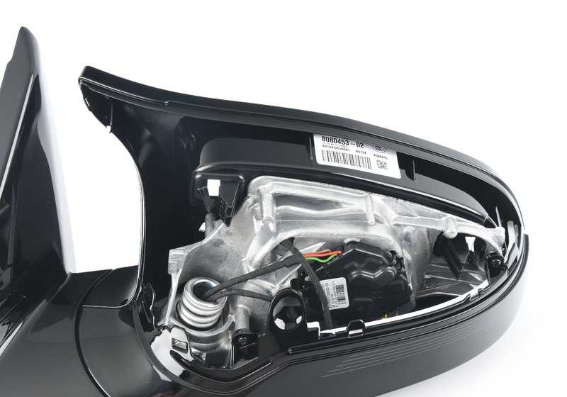 Carcasa de espejo M sin cristal calefactable izquierdo OEM 51168080453 para BMW F87. Original BMW.