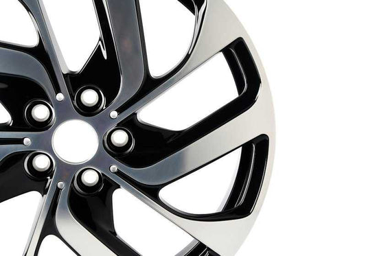 Cerchio in lega leggera jet black uni OEM 36116856894 per BMW i3 I01, i3 I01 LCI. BMW originale.