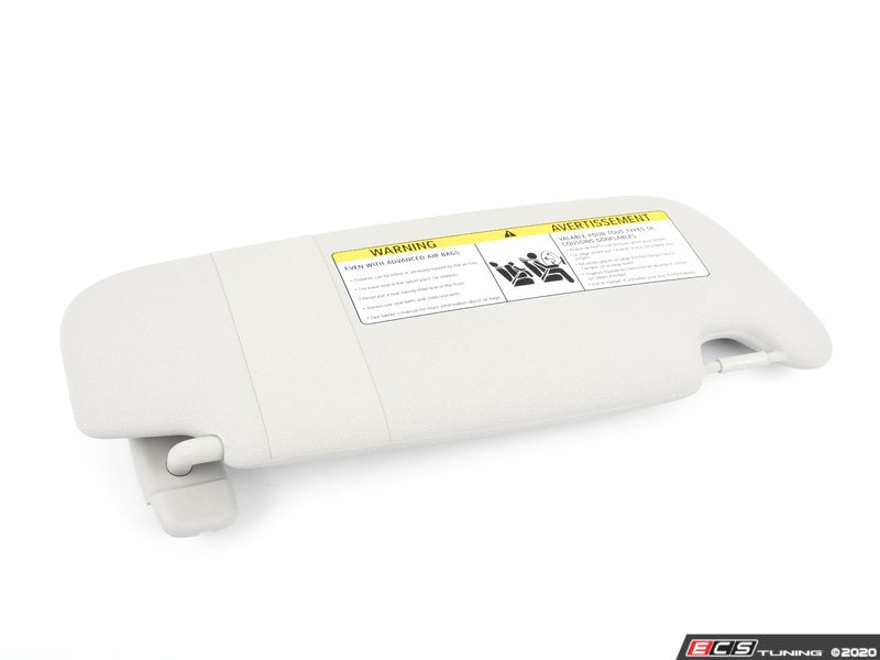 Parasol izquierdo con etiqueta Satellite Grey OEM 51167382107 para MINI F55, F56, F56 BEV, F56 LCI, F56 BEV LCI, F65. Original MINI.