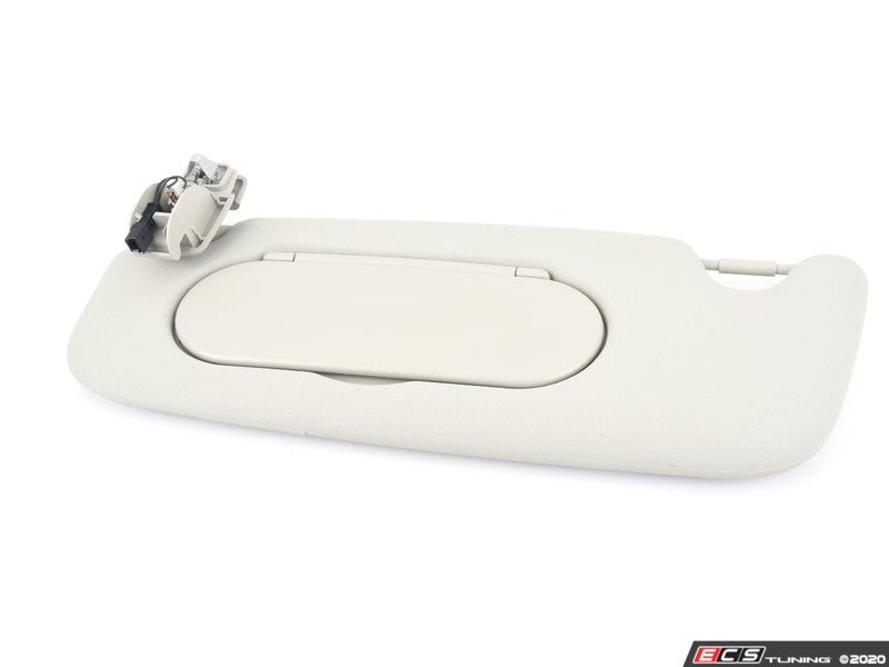 Parasol izquierdo con etiqueta Satellite Grey OEM 51167382107 para MINI F55, F56, F56 BEV, F56 LCI, F56 BEV LCI, F65. Original MINI.