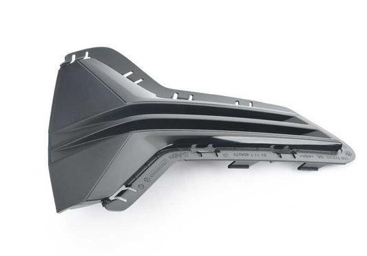 Rejilla lateral izquierda cerrada OEM 51117464275 para BMW G20 y G21. Pieza original BMW.