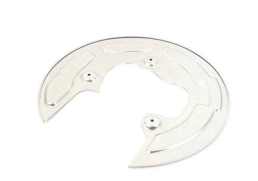 Protector de disco de freno trasero izquierdo OEM 34217991045 para BMW F90, F90N, F91, F92, F93. Original BMW.