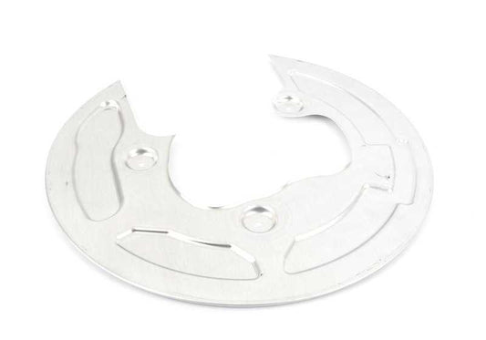 Protector de disco de freno trasero izquierdo OEM 34217991045 para BMW F90, F90N, F91, F92, F93. Original BMW.