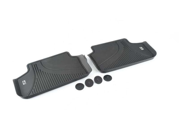 Alfombrillas de goma BMW OEM 51472446336 para BMW F90, F90N, G30, G30N, G31, G31N. Original BMW.