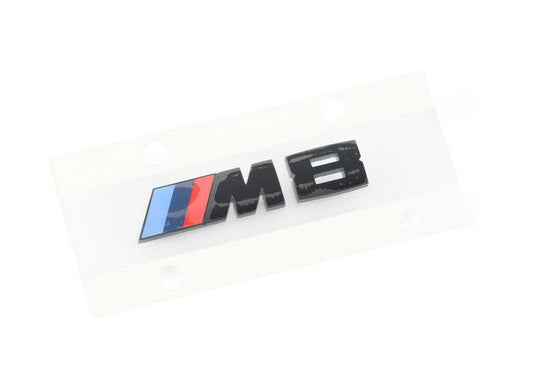 Emblema decorativo parrilla frontal izquierda OEM 51138469499 para BMW F91, F92, F93 M8 Competition. Original BMW.
