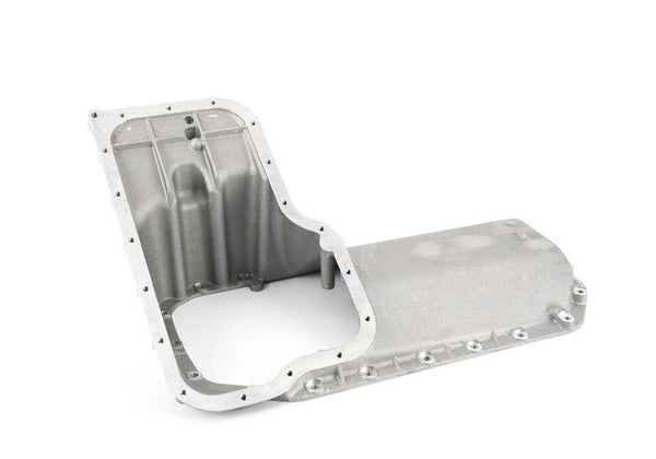 Parte superior del cárter de aceite para BMW E30 (OEM 11131308358). Original BMW.