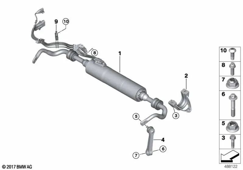 Stabilizer Support for BMW G30, G31, G38, G32 (OEM 33556861477). Genuine BMW