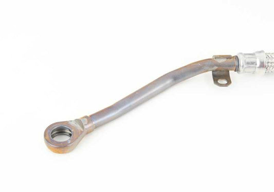 Returning tube of the OEM oil radiator OEM 1722283113 for BMW E60, E61, E63, E64. Compatible with GS7S47BG gearbox. Original BMW.