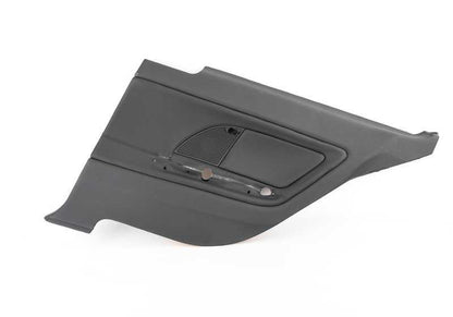 Panel lateral trasero derecho OEM 51437890780 para BMW E46. Color negro. Pieza original BMW.