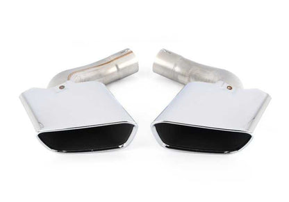 Embellecedor de escape cromado M Performance OEM 18302349679 para BMW X5 (F15) y BMW X6 (F16). Mejora la apariencia con estilo de 8 cilindros. Original BMW.