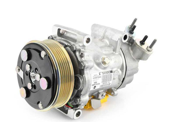 Compresor de aire acondicionado OEM 64529223392 para MINI R55, R56, R57, R58, R59, R60, R61. Compatible con motores N12, N16 y W16. Original MINI.