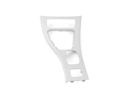 Embellecedor consola central delantera color plata satinado OEM 51169197242 para BMW E93 {318i, 320d, 320i}. Original BMW.