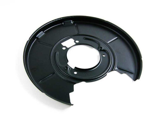 OEM 3421158991 left rear brake protector for BMW E36, E46, Z1, E85, E86. Original BMW piece.