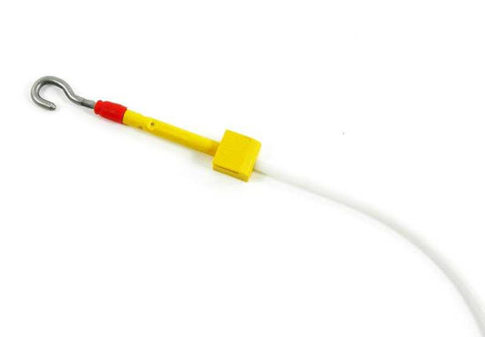 Cable Bowden abrepuertas delantero izquierdo OEM 51218215617 para BMW Serie 5 E39 520d, 520i... y más. Original BMW.