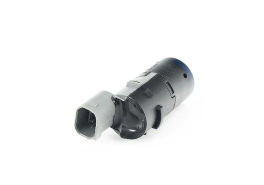 Sensor de aparcamiento ultrasónico azul Mystic OEM 66206989110 para BMW E39, E60, E61, E83. Compatible con sistemas de asistencia al aparcamiento PDC. Original BMW.