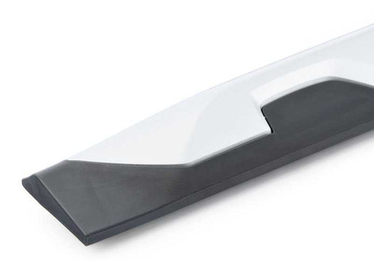 Moldura embellecedora puerta delantera izquierda OEM 51138499209 para BMW G01, G02. Original BMW.