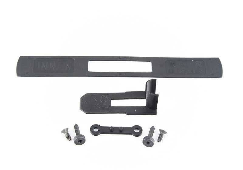 Tapa embellecedora izquierda de reposacabezas OEM 52108255355 para BMW E46 318Ci (modelos BP71, BP72, BP81, BP82, BW71, BW72, BW81, BW82, BY71, BY72). Color beige claro. Original BMW.