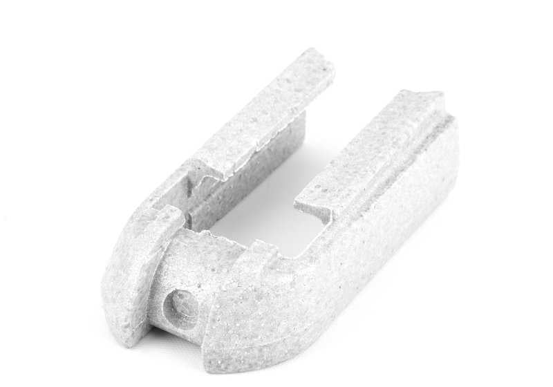 Embellecedor derecho para reposacabezas OEM 52108255356 para BMW E46. Original BMW.