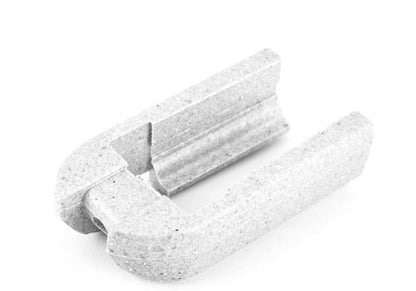 Tapa embellecedora izquierda de reposacabezas OEM 52108255355 para BMW E46 318Ci (modelos BP71, BP72, BP81, BP82, BW71, BW72, BW81, BW82, BY71, BY72). Color beige claro. Original BMW.