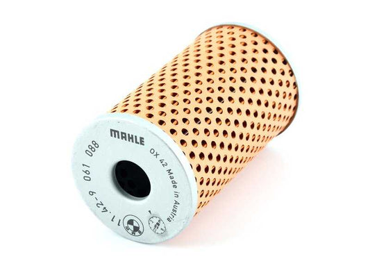 Filtro de aceite OEM 11429061088 para BMW 114, 114/1502 (2002), 114/1600 (GT, ti, Touring), motores M10. Compatible con modelos desde 1966 hasta 1977. Recambio original BMW.