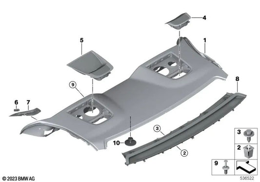 Shelf Bracket for BMW 3 Series G20, G20N, G28, G28N, G80, 4 Series G22, G82 (OEM 51469108183). Original BMW.