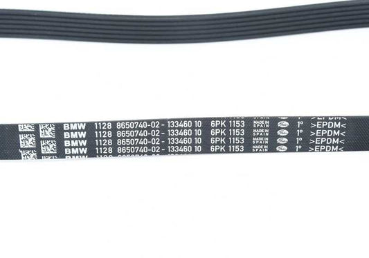 Correa poli V 6PK1153 OEM 11288650740 para BMW G42, G20, G21, G28, G22, G23, G26, G30, G31, G32, G11, G12, G14, G15, G16, G01, G08, G02, G05, G18, G06, G07, G29. Original BMW.