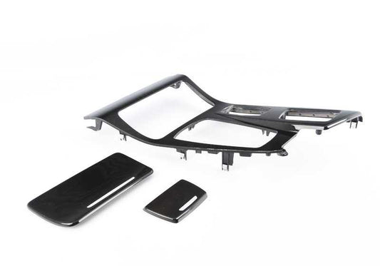 Embels Central Console Wood Fresno Brown OEM 51169206389 For BMW F10, F10N, F11, F11N, F18, F18N. Original BMW.