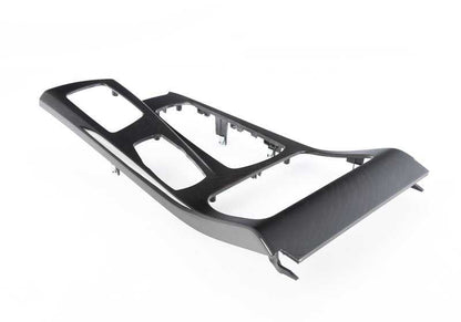 Embellecedores consola central madera Fresno marrón OEM 51169206389 para BMW F10, F10N, F11, F11N, F18, F18N. Original BMW.