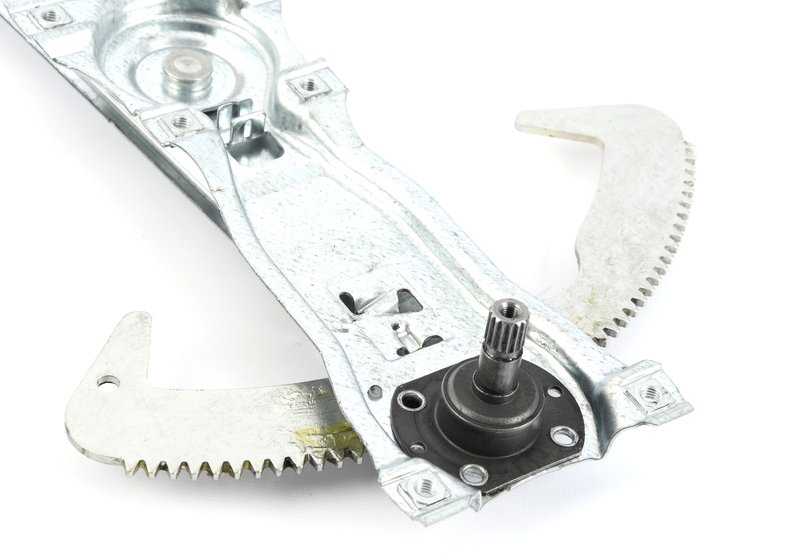 Elevador de ventanas delantero izquierdo para BMW Serie 3 E30 (OEM 51321932393). Original BMW