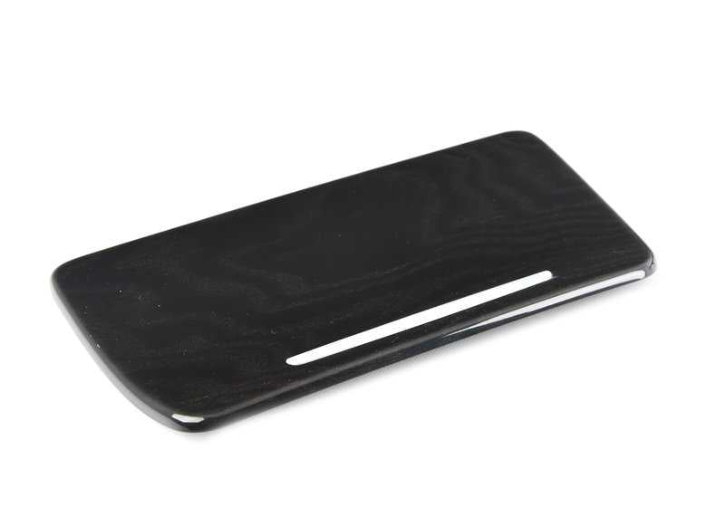 Embellecedores consola central madera Fresno marrón OEM 51169206389 para BMW F10, F10N, F11, F11N, F18, F18N. Original BMW.