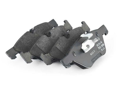 Juego de pastillas de freno con sensor OEM 34112339267 para BMW E60, E61. Original BMW.