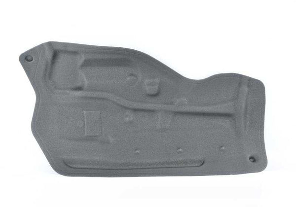 Aislante acústico puerta delantera izquierda OEM 51487351195 para BMW X3 F25 y X4 F26. Original BMW.