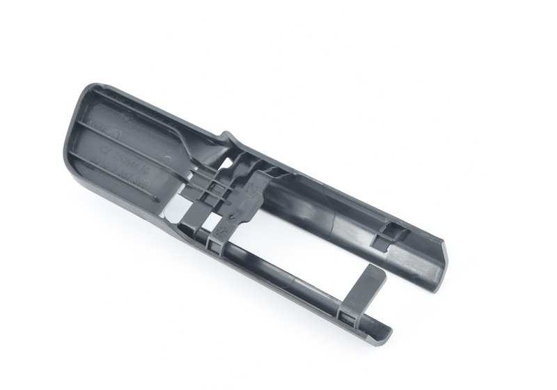 Tapa embellecedora guía asiento trasero derecho OEM 52207408220 para BMW F90 M5, G30 518d. Original BMW.